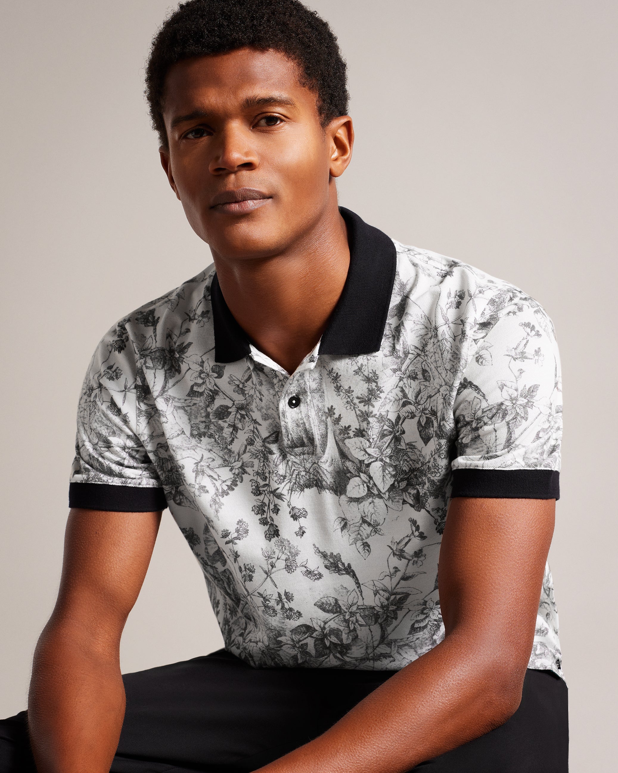 QUINTEN - SS Regular Fit Printed Polo – Ted Baker, United States