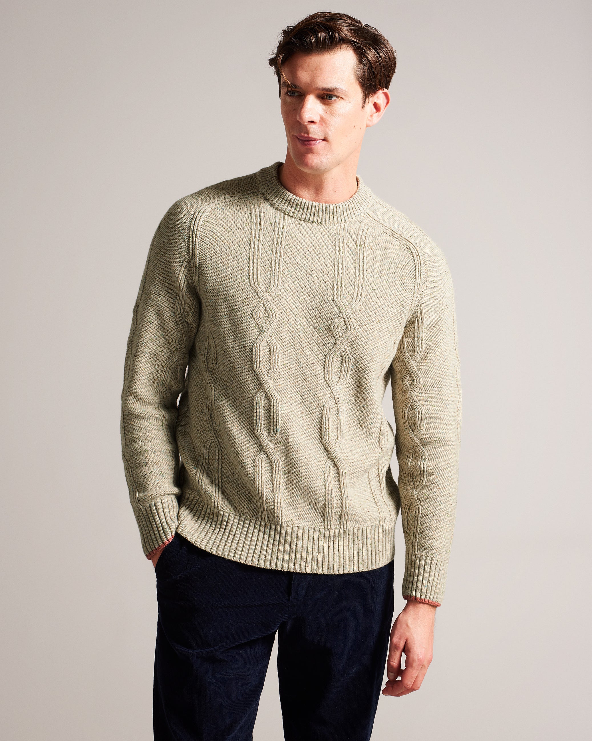 LS Nep Crew neck with Cable Detail – Ted Baker, United States